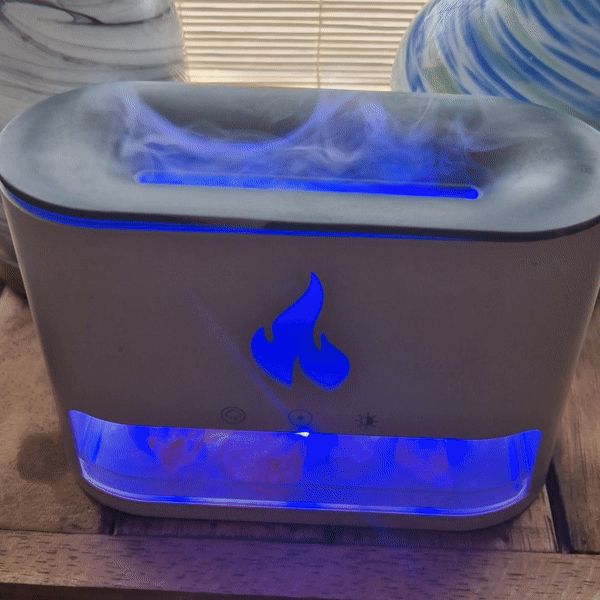 Difusor de aromas Blaze con efecto llama y sal del Himalaya, foto 4