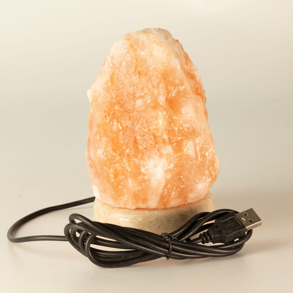 Lámpara de sal del Himalaya USB de 11,5 cm con luz de colores, foto 4