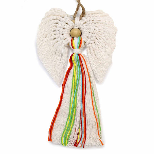 Ángel de macramé en caja de regalo - Armonía