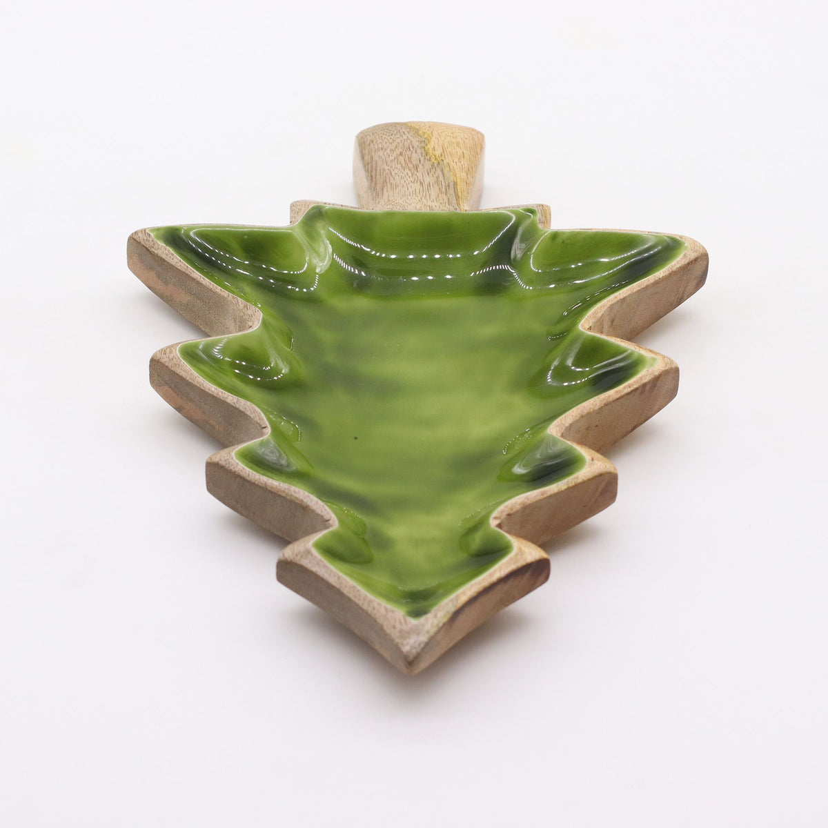 Cuenco de madera con forma de árbol 25 x 19 cm
