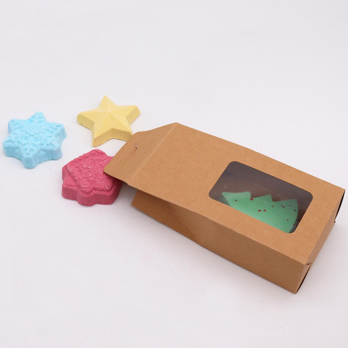 Pack de 4 bombas de baño navideñas - Lista de Deseos