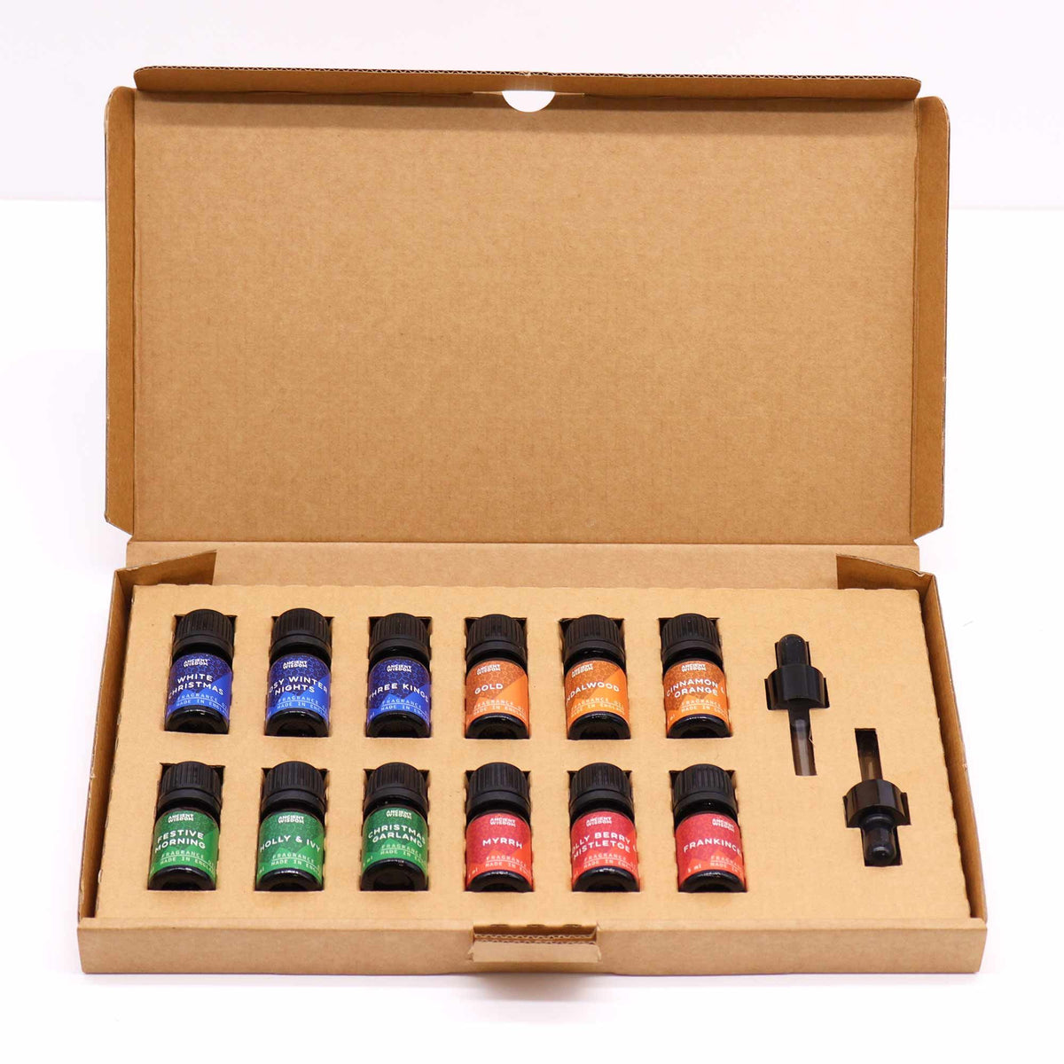Set de 12 aceites de fragancia navideños en caja de regalo, foto 5