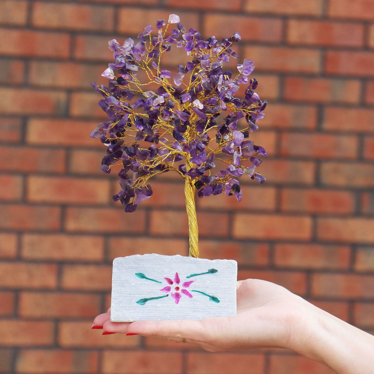 Árbol de gemas indio de amatista con 320 piedras, foto 3