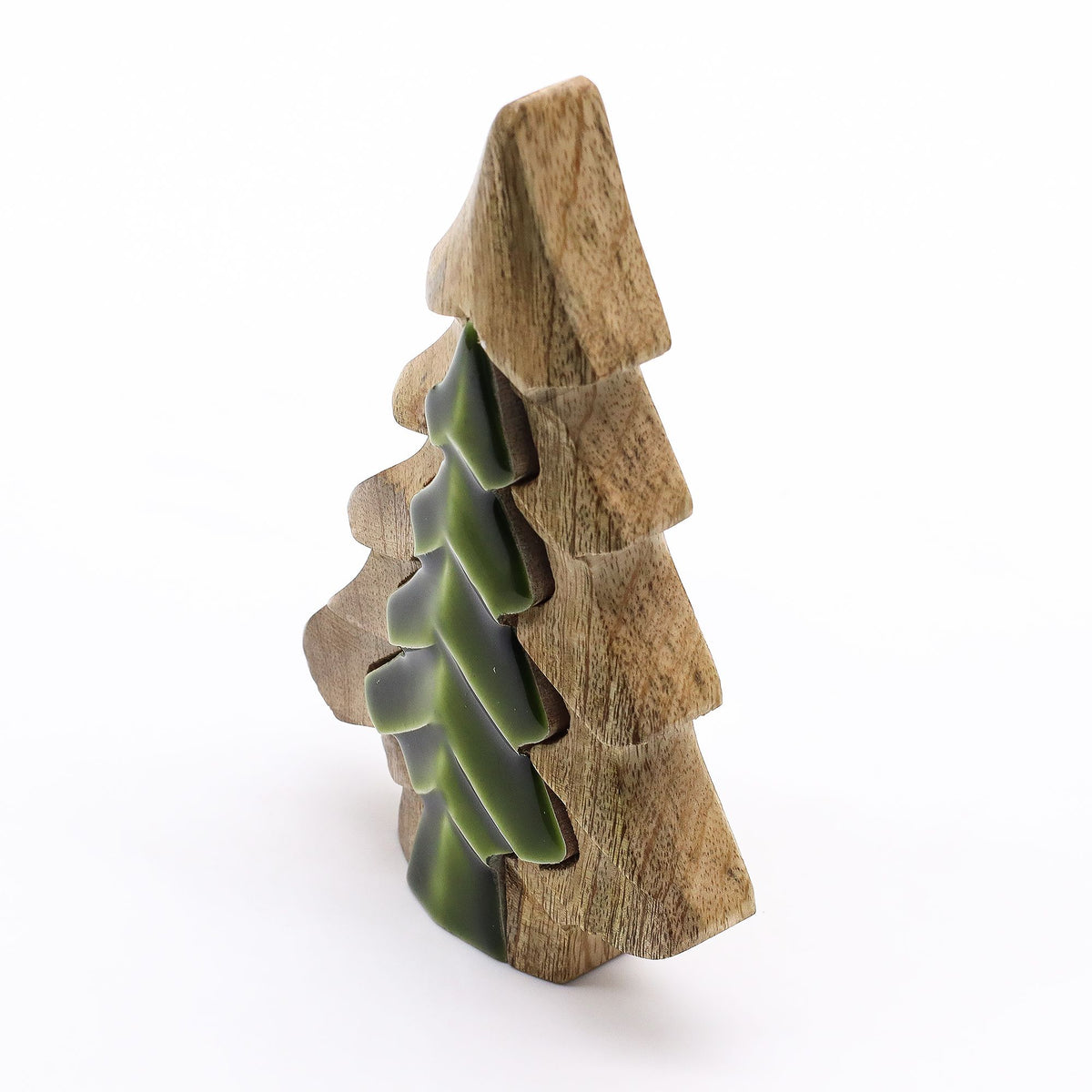 Decoración de madera - Árbol dentro de un árbol 15 x 10 cm