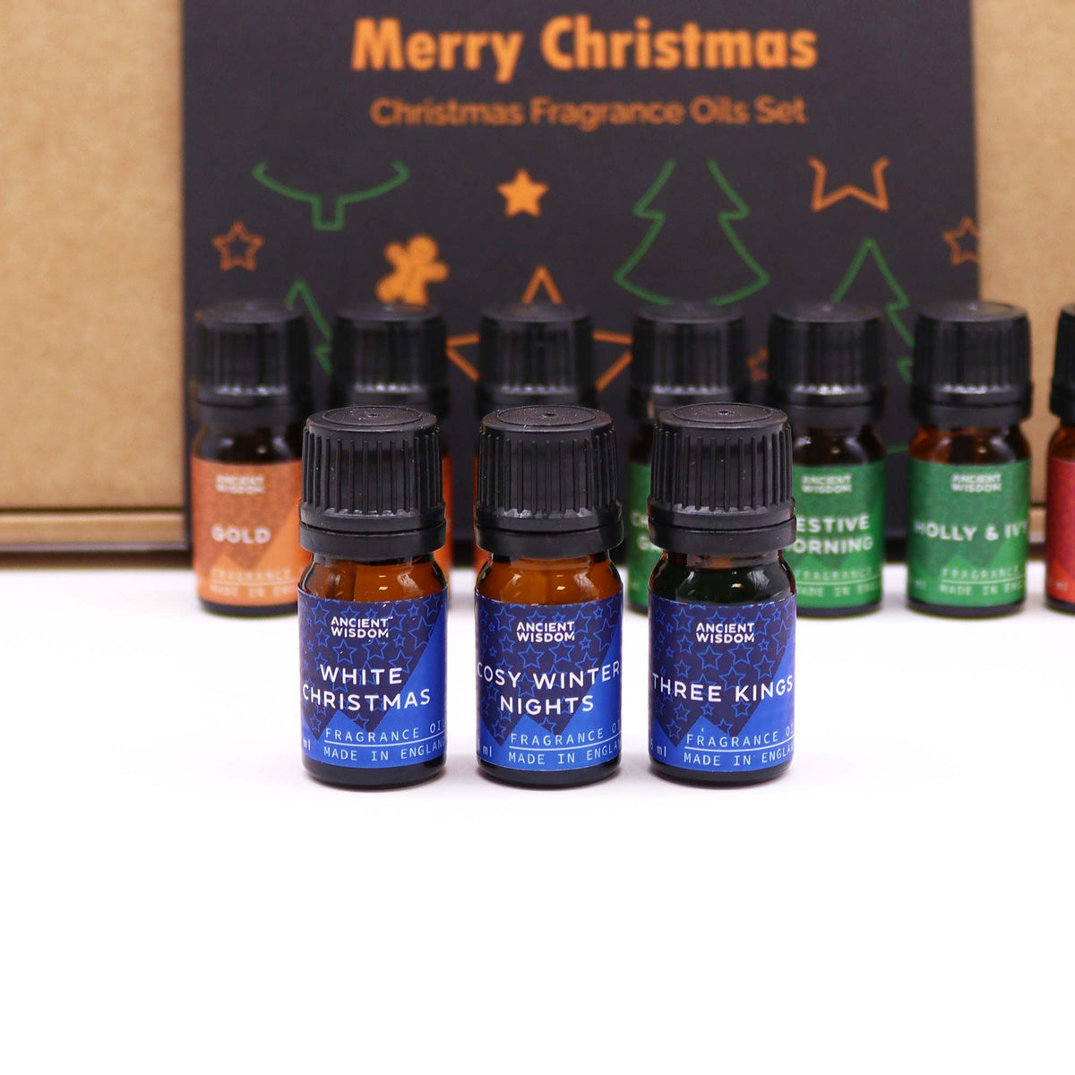 Set de 12 aceites de fragancia navideños en caja de regalo, foto 6