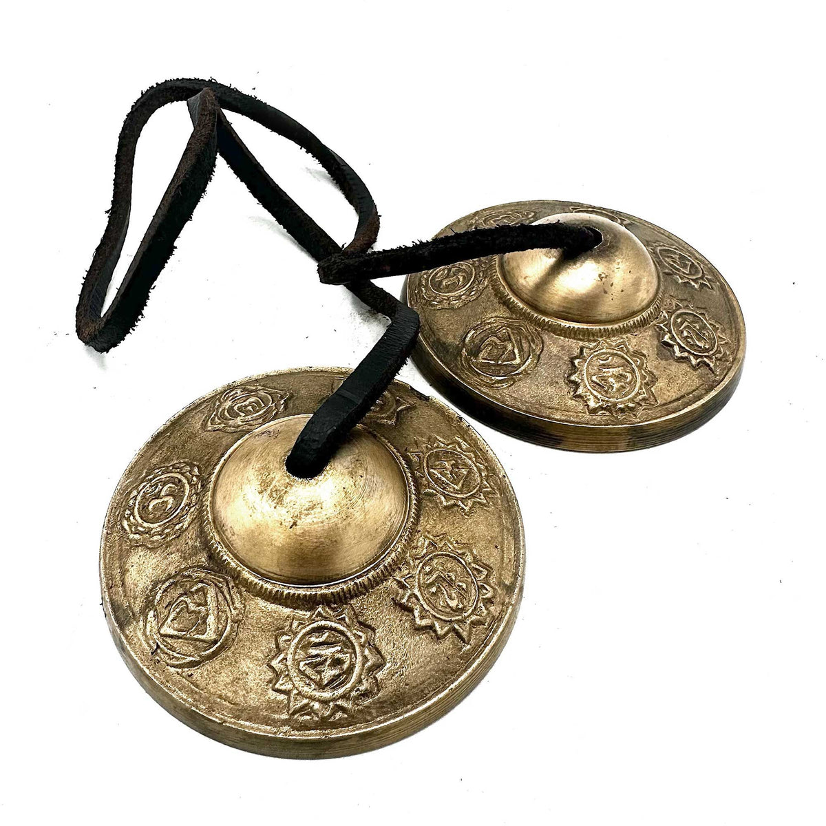 Tingsha tibetana siete chakras de latón