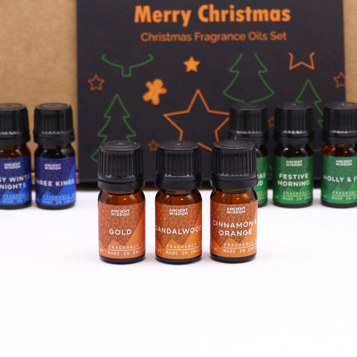 Set de 12 aceites de fragancia navideños en caja de regalo, foto 9