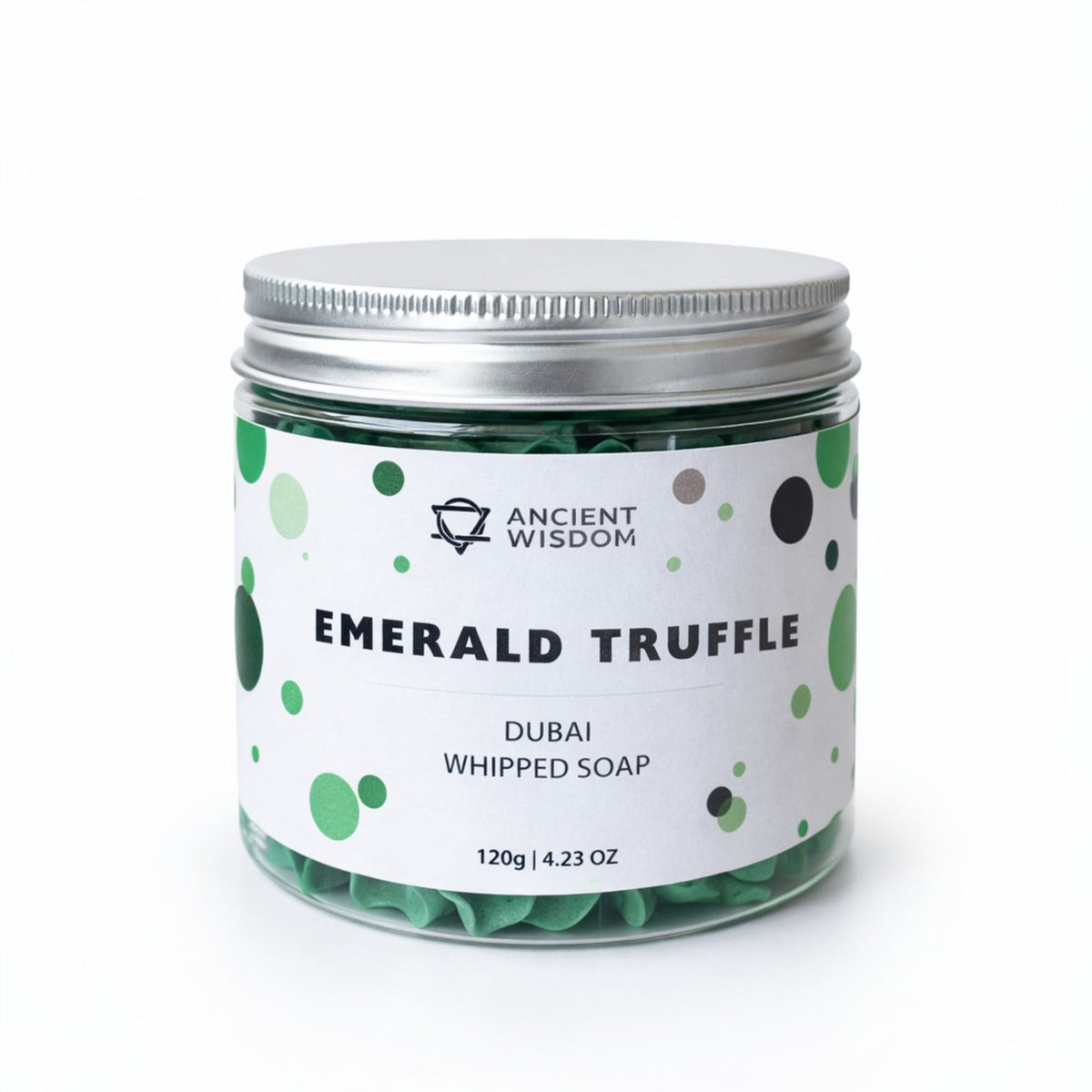 Jabón batido Trufa Esmeralda de Dubái de 120 g