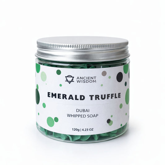 Jabón batido Trufa Esmeralda de Dubái de 120 g