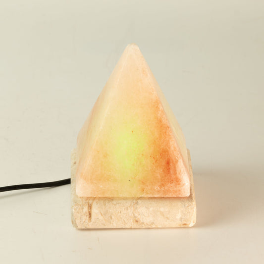 Lámpara de sal del Himalaya USB - 9 cm - luz de colores