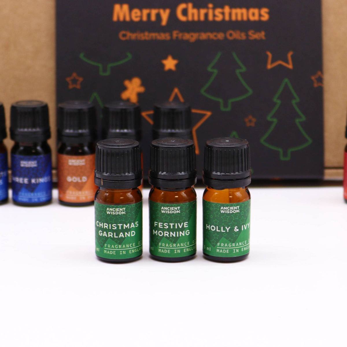 Set de 12 aceites de fragancia navideños en caja de regalo, foto 8