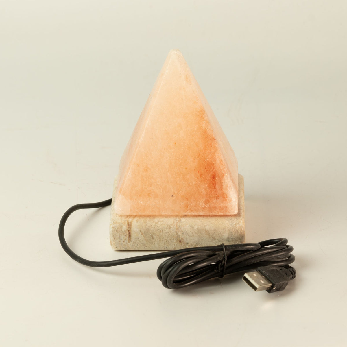 Lámpara de sal del Himalaya USB - 9 cm - luz de colores