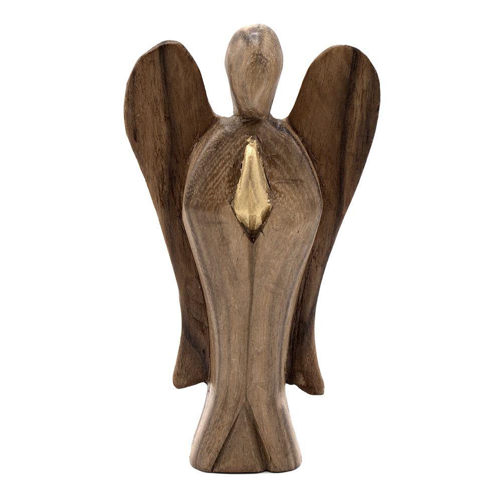 Ángel Hati-Hati tallado a mano 15 cm - Amistad