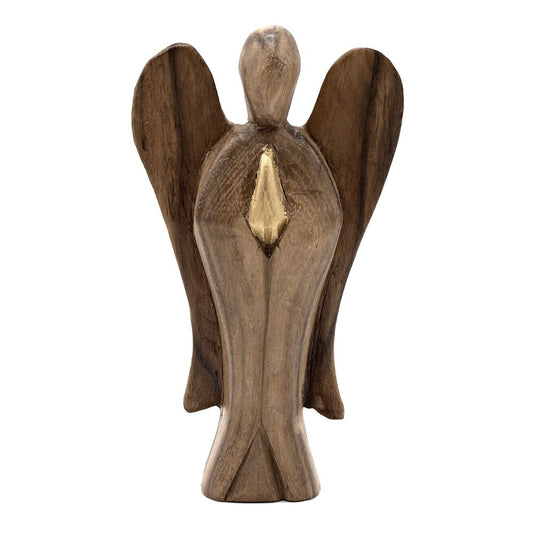 Ángel Hati-Hati tallado a mano 15 cm - Amistad