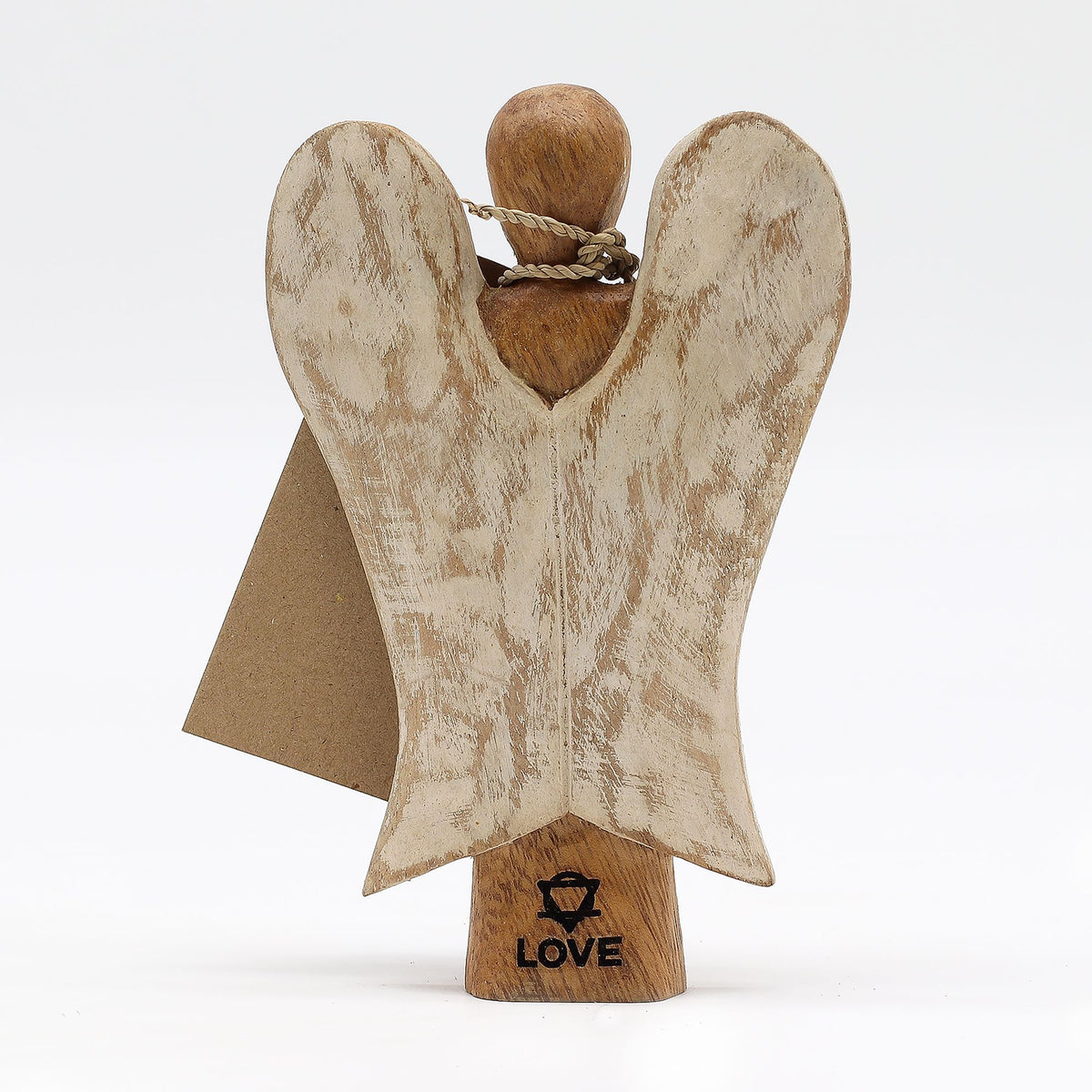 Ángel Hati-Hati tallado a mano 15 cm - Amor