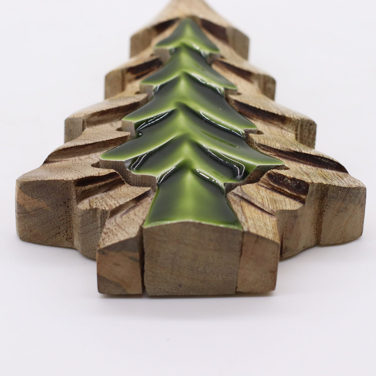 Decoración de madera - Árbol dentro de un árbol 15 x 10 cm