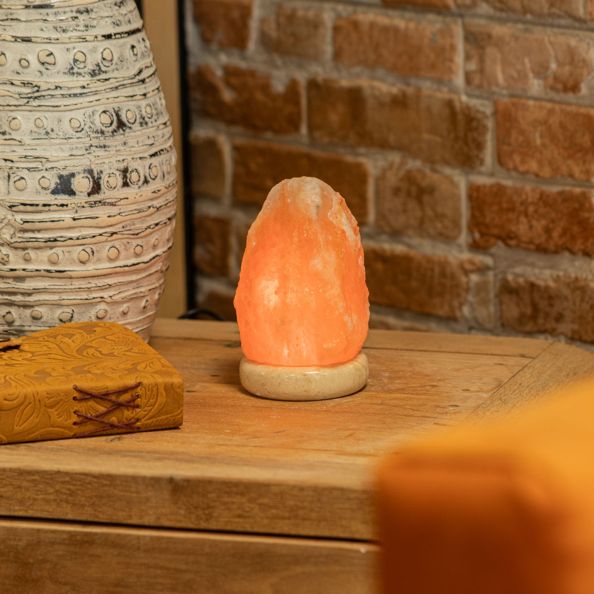 Lámpara de sal del Himalaya USB de 11,5 cm con luz de colores, foto 6