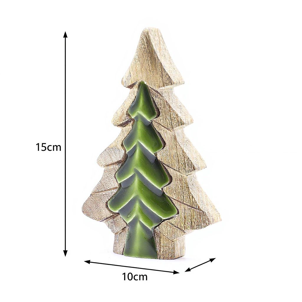 Decoración de madera - Árbol dentro de un árbol 15 x 10 cm