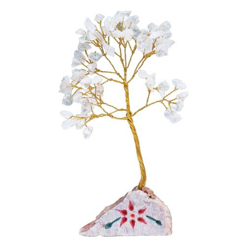 Árbol de gemas indio de cuarzo cristal con 80 piedras, foto 2