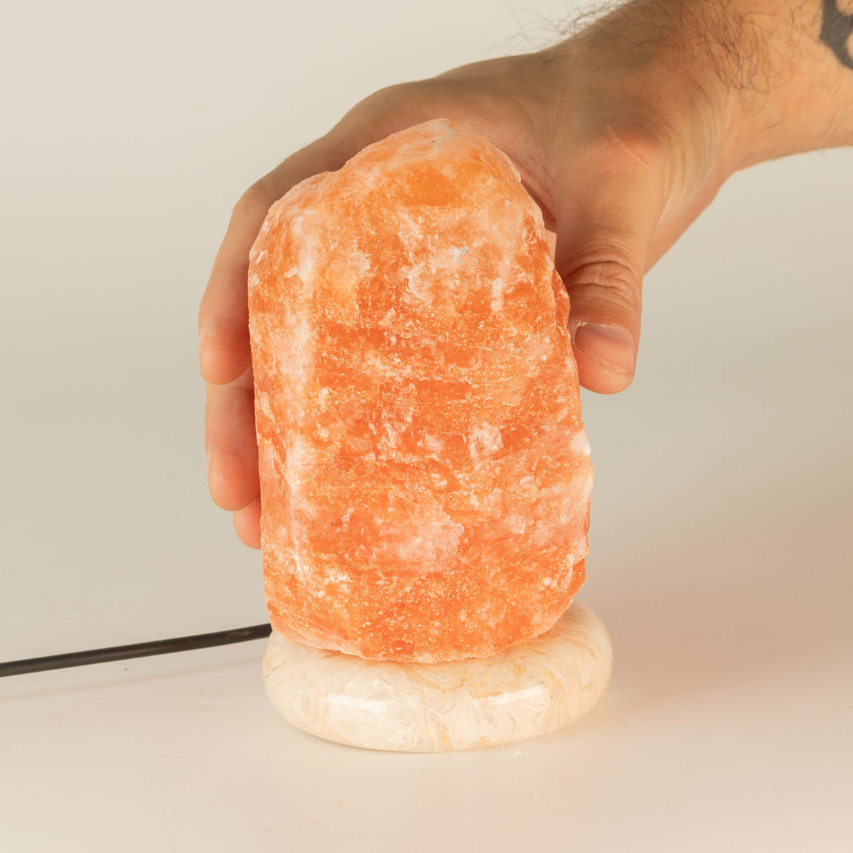 Lámpara de sal del Himalaya USB - 11,5 cm