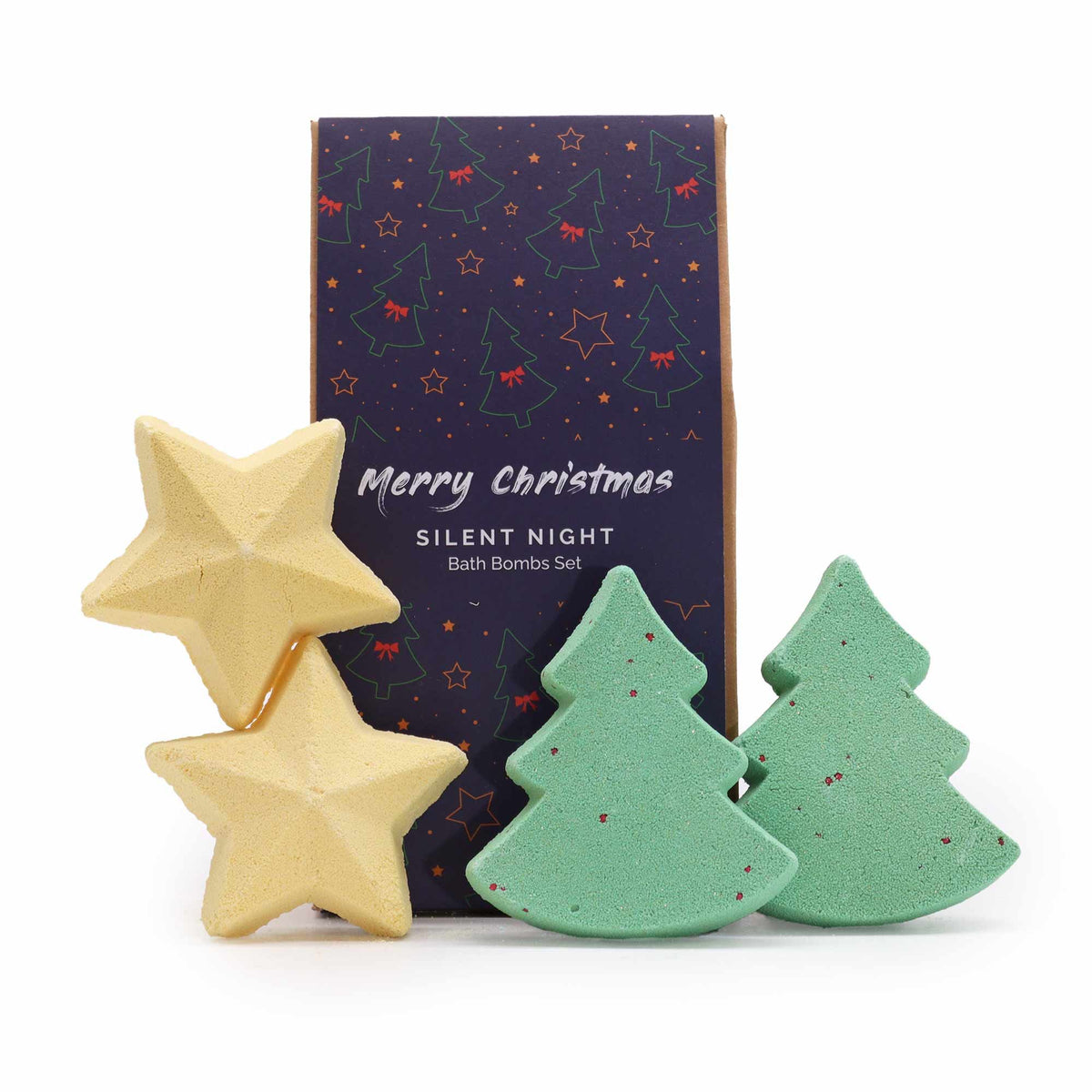 Pack de 4 bombas de baño navideñas - Noche de Paz