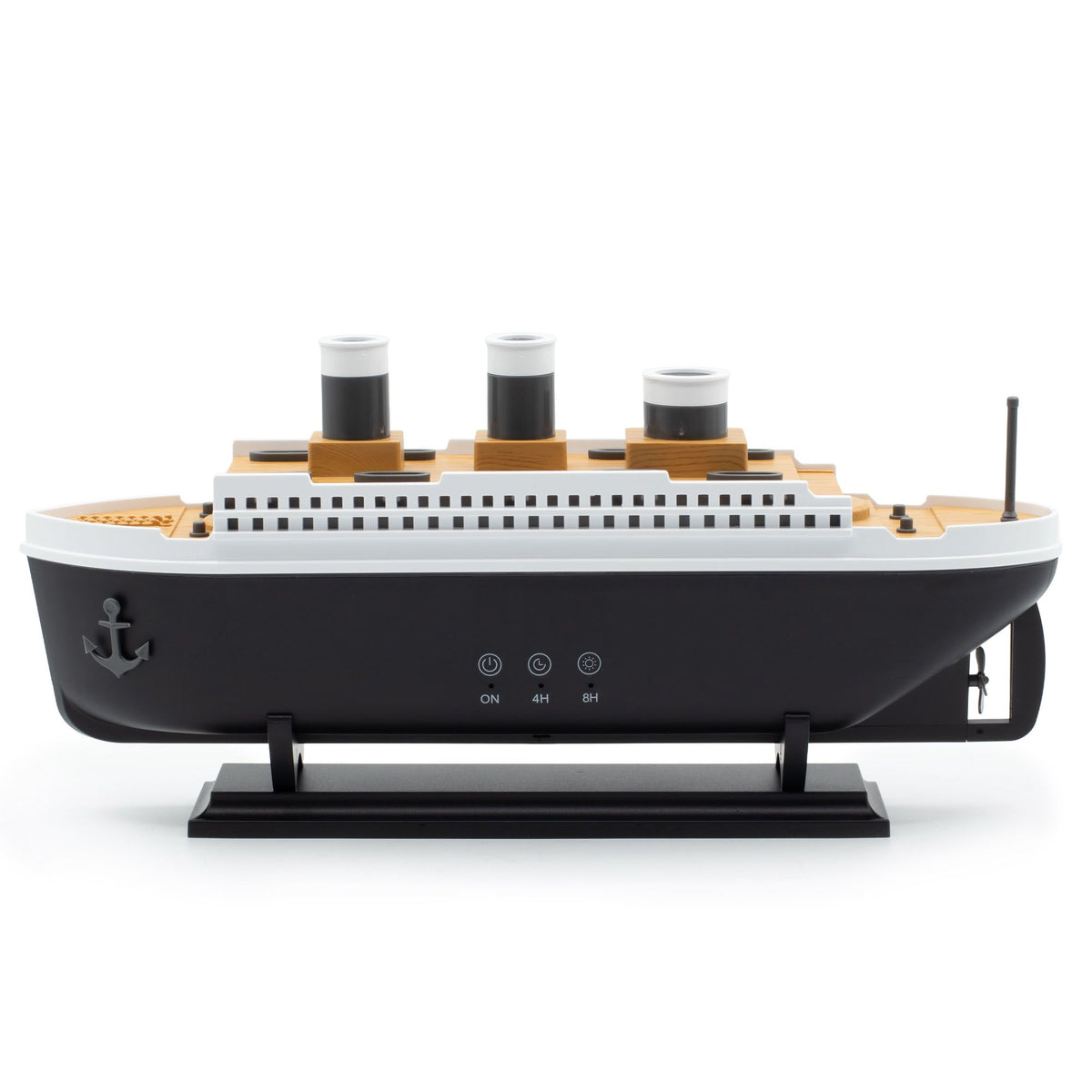 Difusor de aromas con forma de barco y luz LED