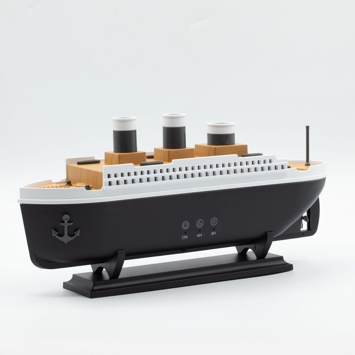 Difusor de aromas con forma de barco y luz LED, foto 2