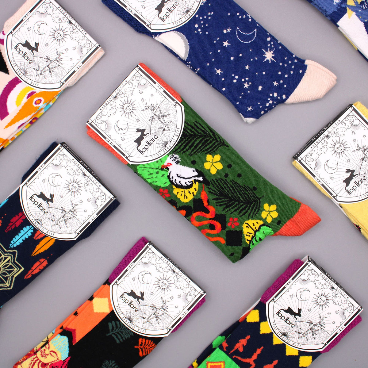 Calcetines de bambú Hop Hare - Moonwalk (talla 36-40)
