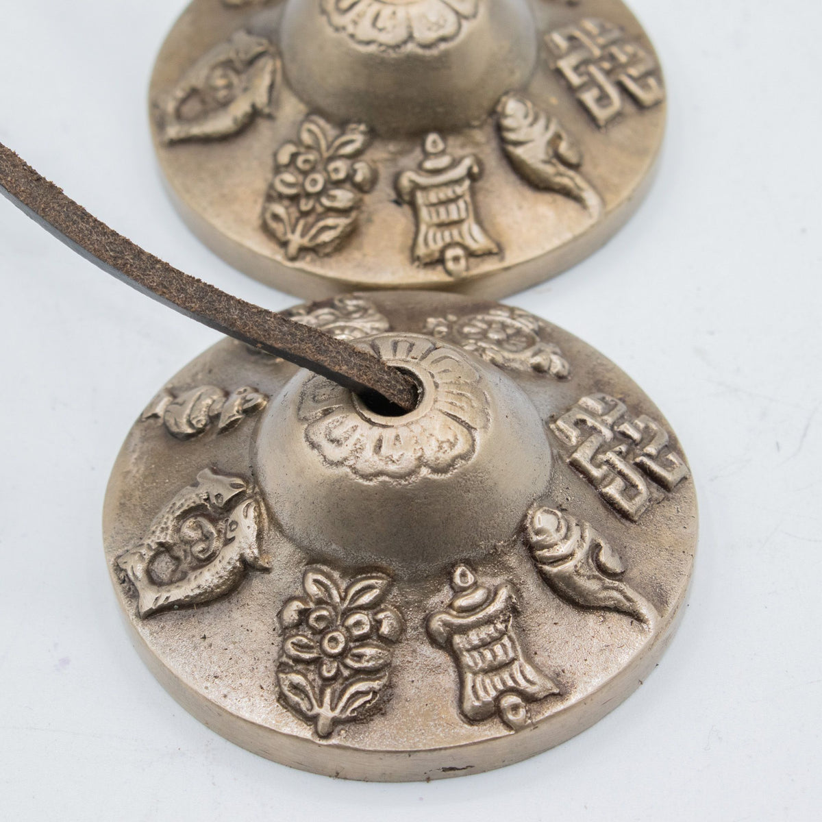 Tingsha tibetana símbolos de la suerte premium de latón, foto 5