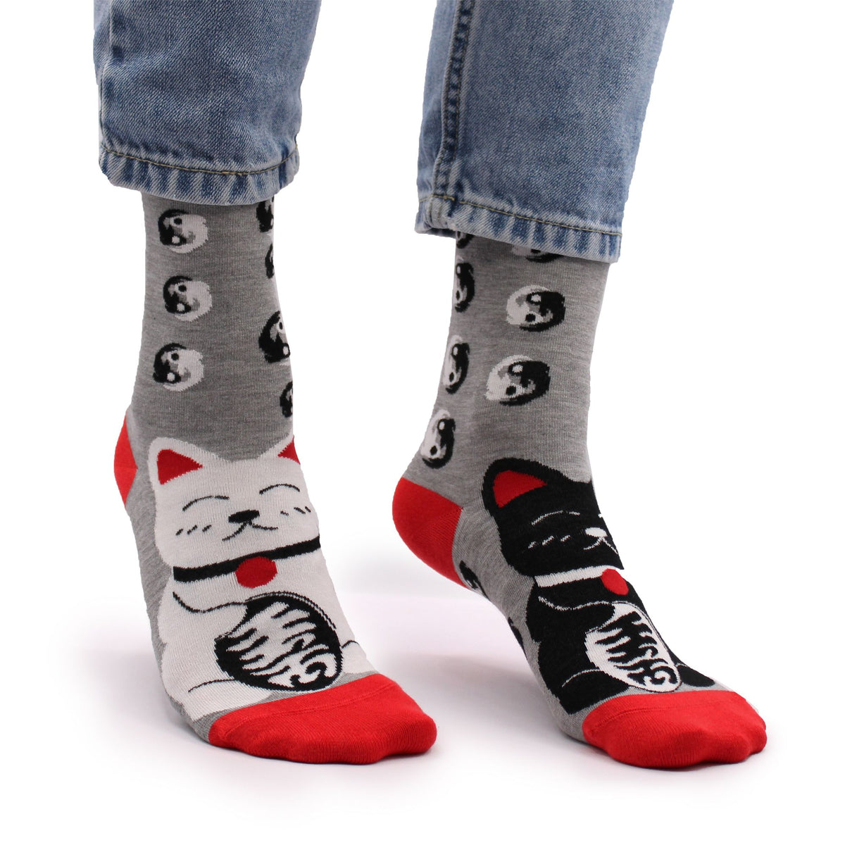 Calcetines de bambú Hop Hare - Gato de la suerte (talla 36-40)