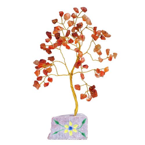 Árbol de gemas indio de cornalina con 80 piedras, foto 2