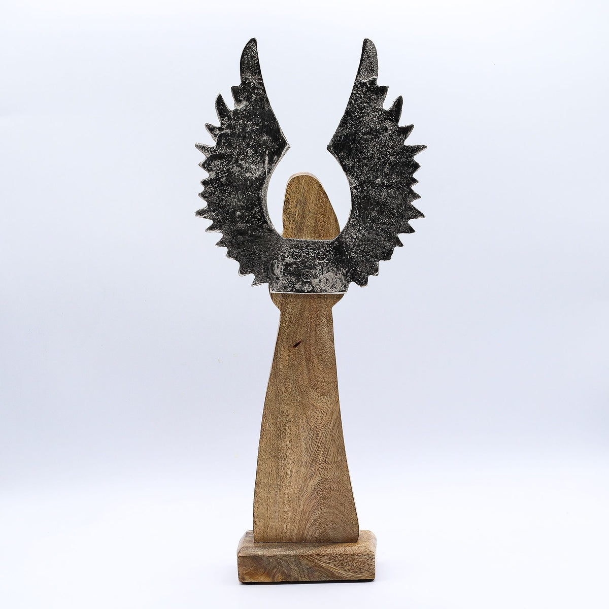 Ángel guardián de madera de mango 40 cm