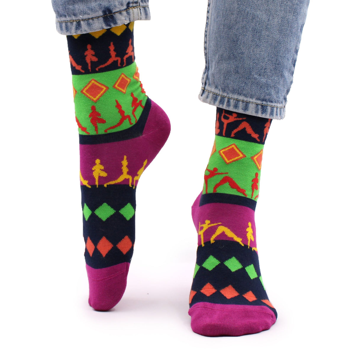 Calcetines de bambú Hop Hare - Posturas de yoga (talla 36-40)