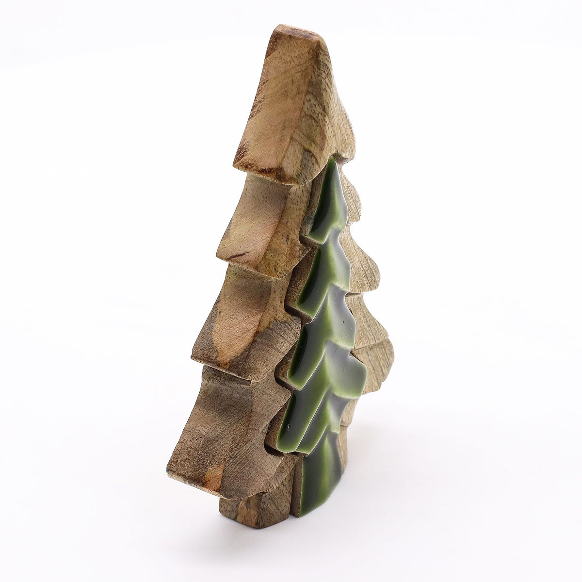 Decoración de madera - Árbol dentro de un árbol 15 x 10 cm