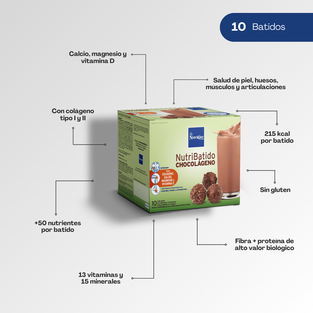 Batido Cremoso de Cacao y Avellanas Biológico con Colágeno - Montber Professional Brand