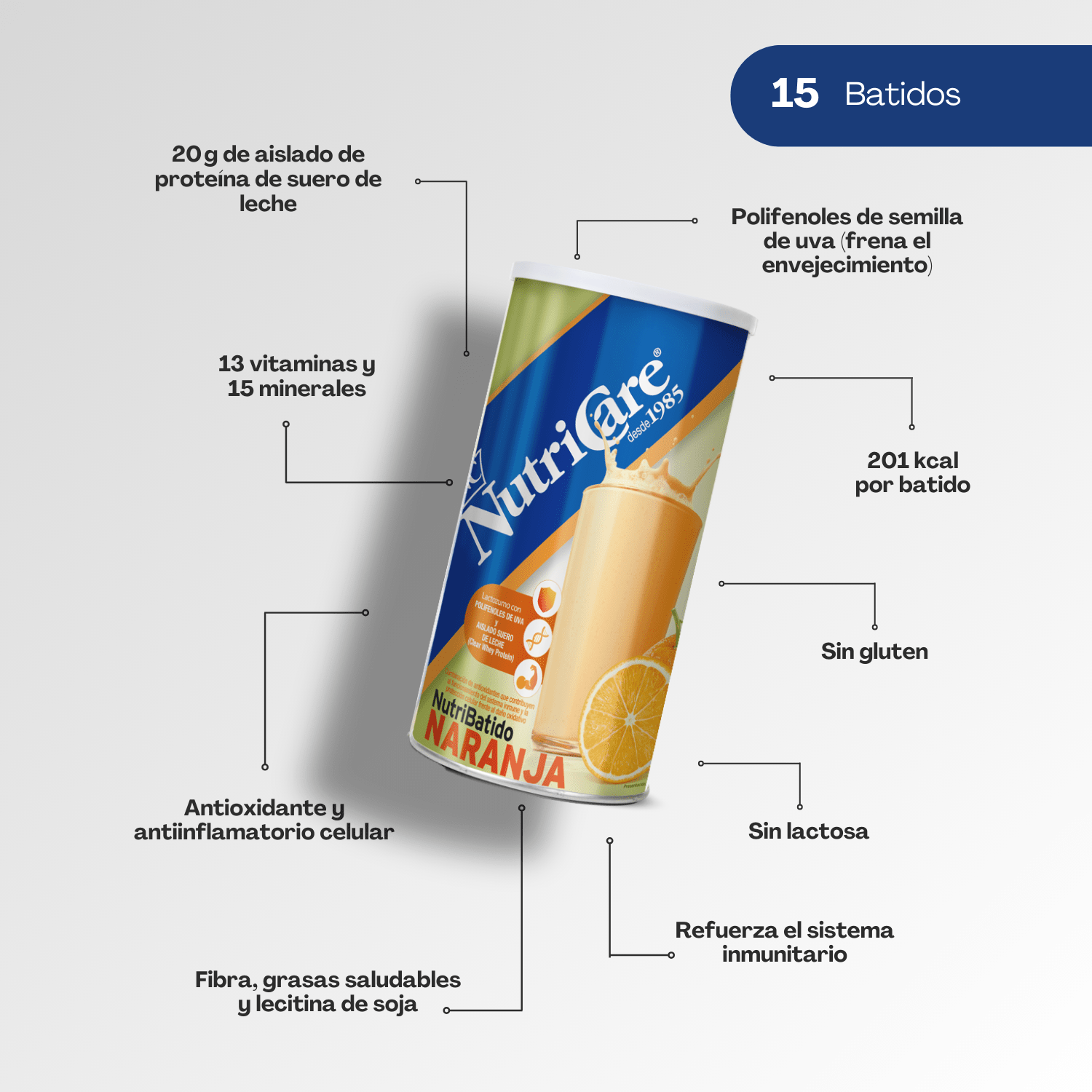 Batido Lacto-Zumo sabor Naranja - Montber Professional Brand