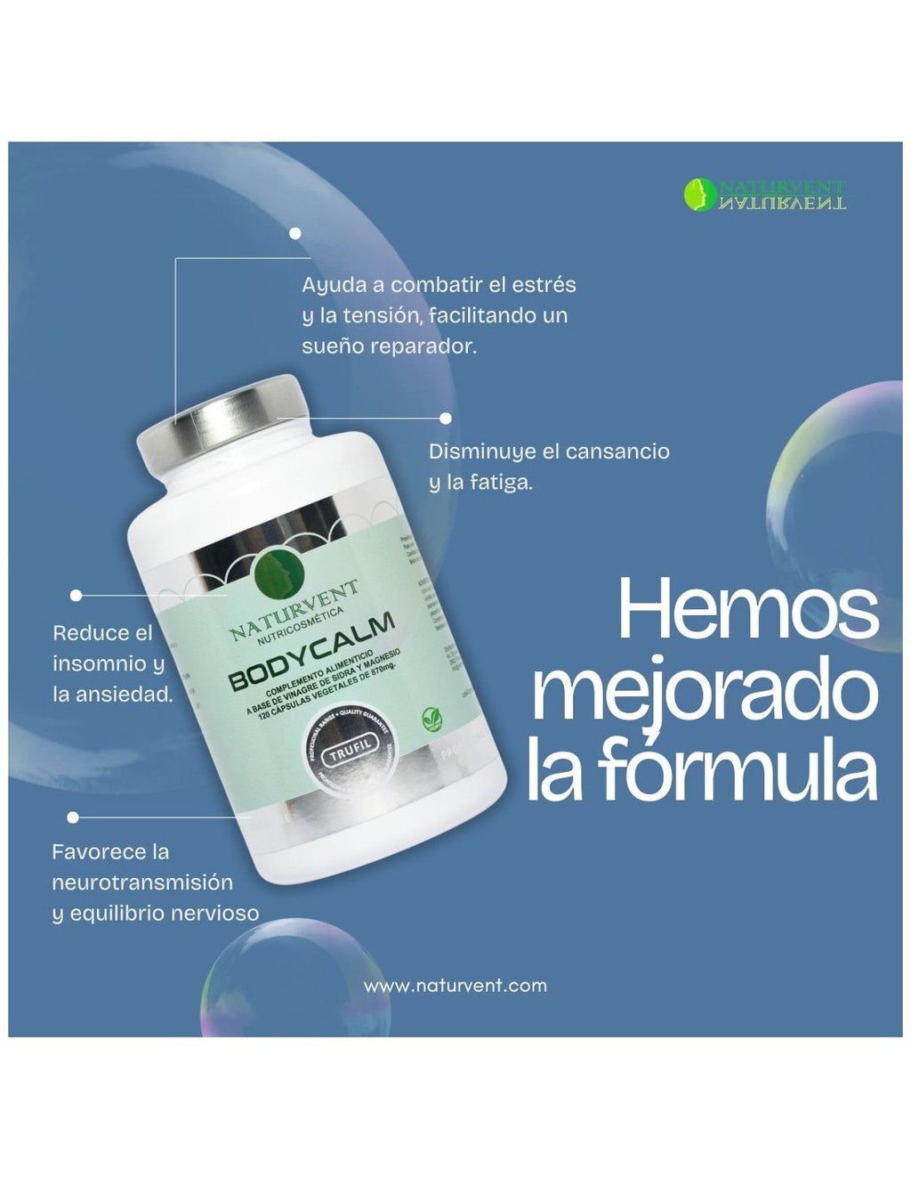 BODYCALM Ayuda a reducir el estrés y la ansiedad. - Montber Professional Brand