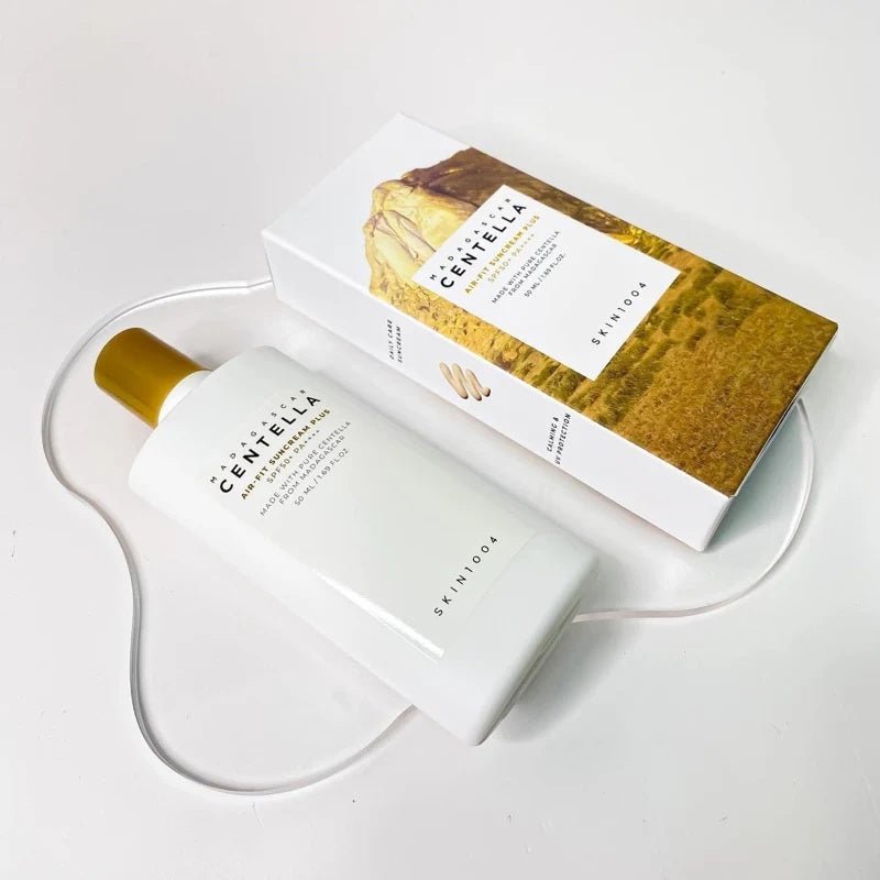 CENTELLA - Crema solar Air - Fit Plus con centella de Madagascar, 50 ml, SKIN1004 - Montber Professional Brand