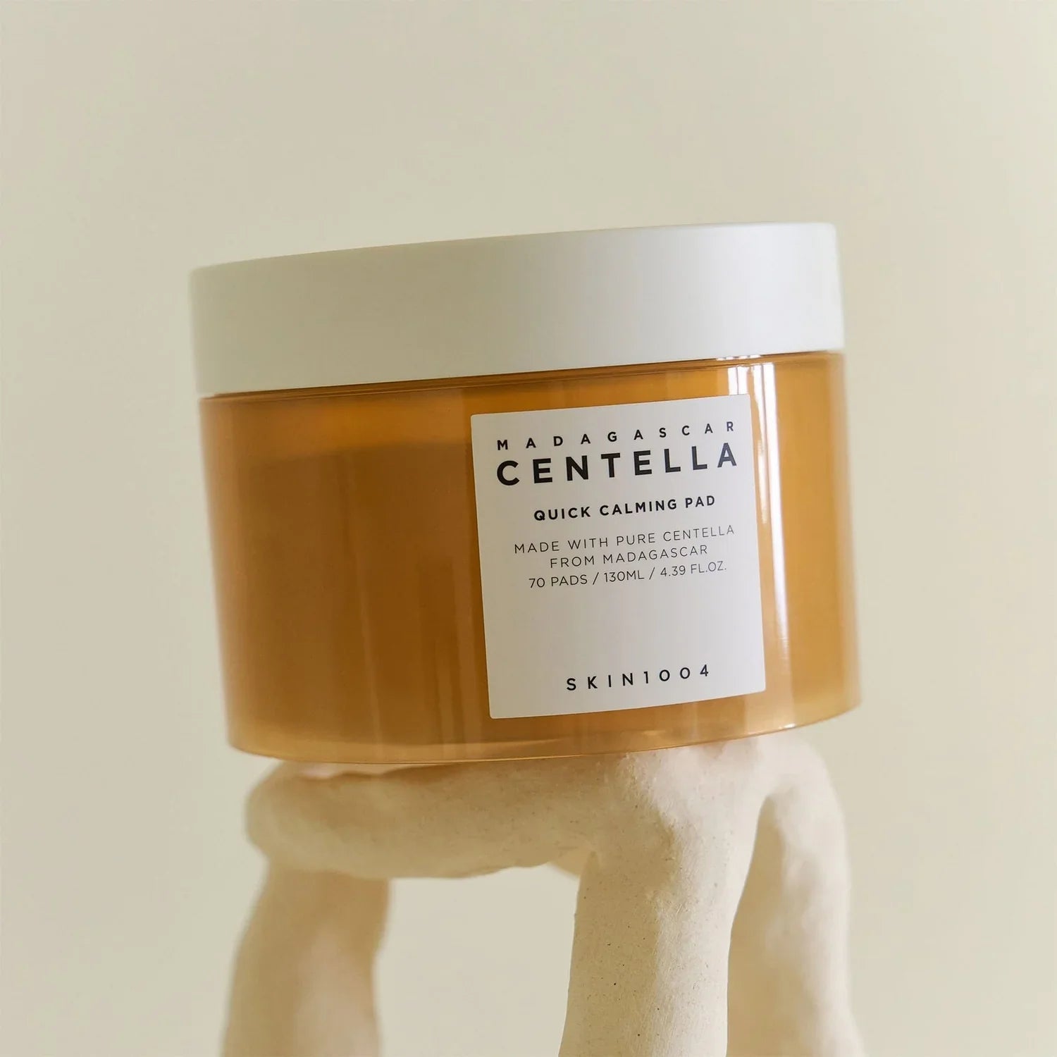 CENTELLA - SKIN1004 Madagascar Centella Quick Calming Pad 70 Pads 130ml - Quick Soothing Effect for Sensitive Skin - Montber Professional Brand