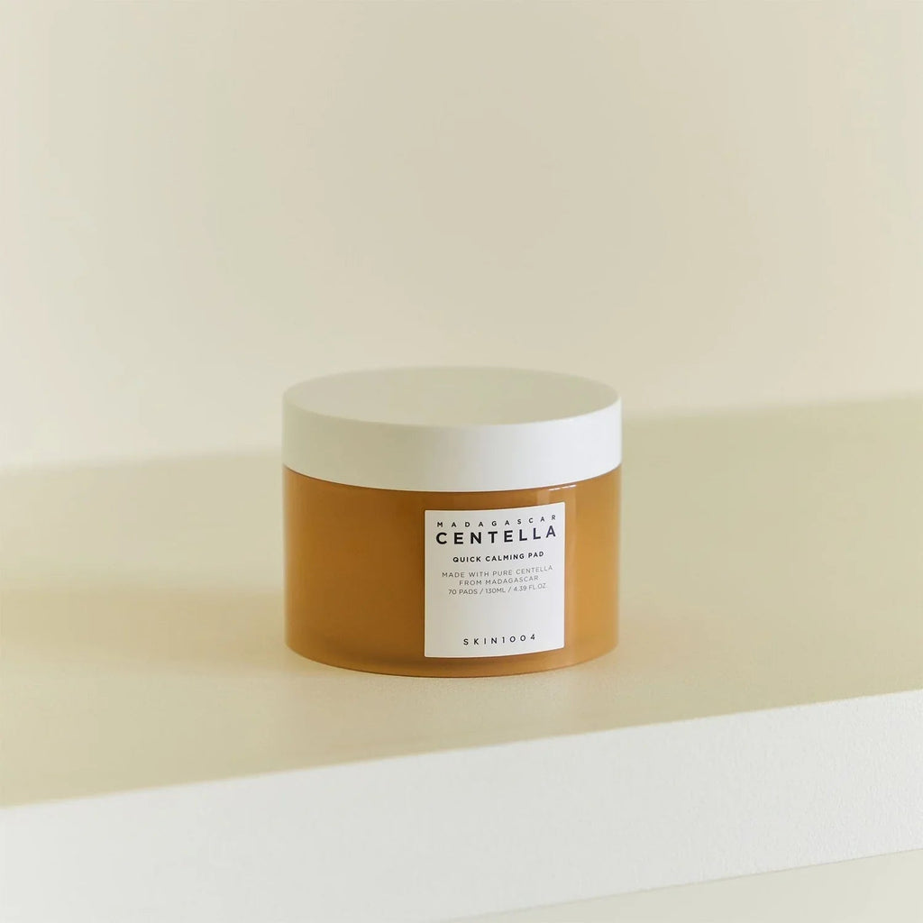 CENTELLA - SKIN1004 Madagascar Centella Quick Calming Pad 70 Pads 130ml - Quick Soothing Effect for Sensitive Skin - Montber Professional Brand