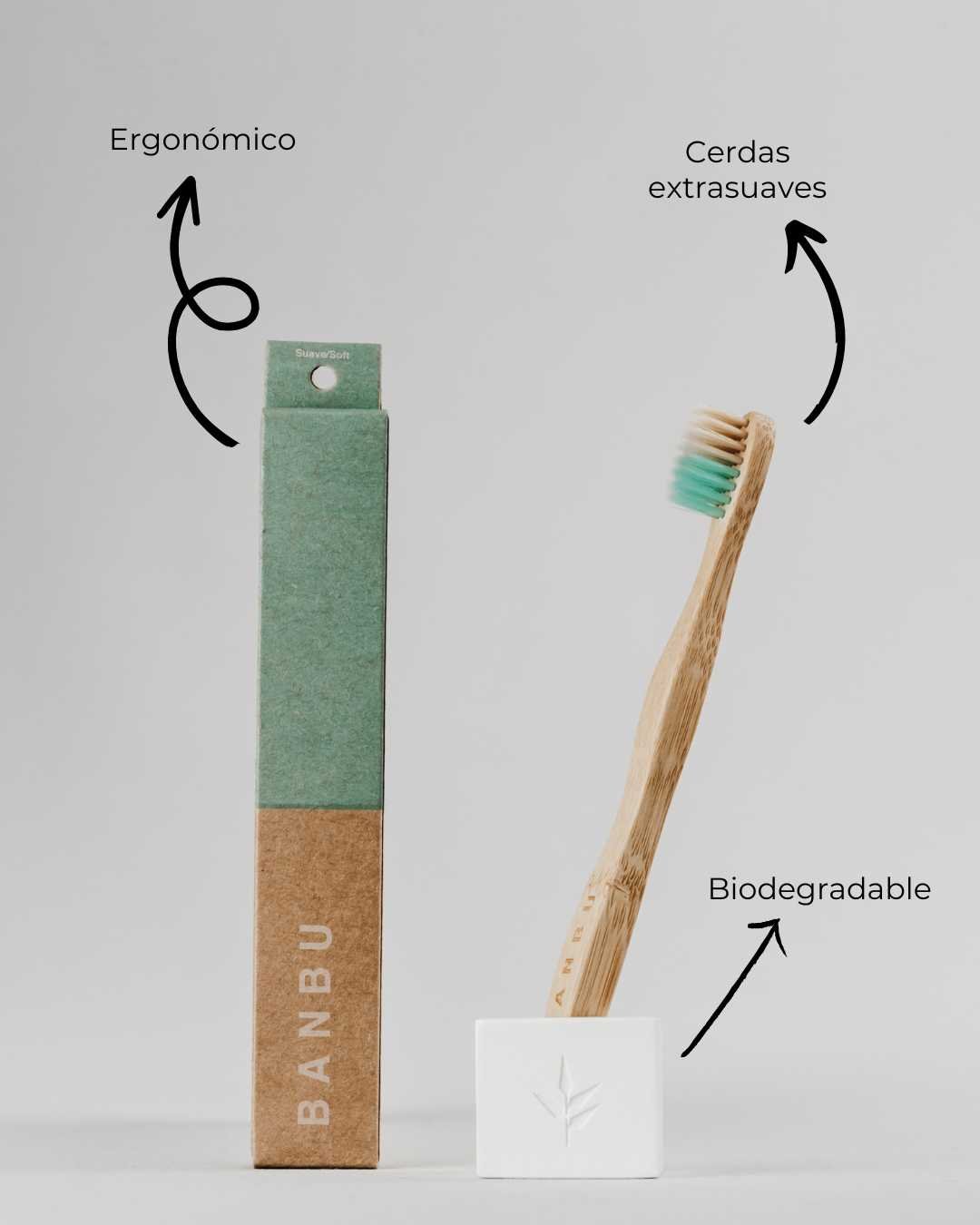 Cepillo de Dientes de Madera Infantil Cerdas Extrasuaves - Montber Professional Brand