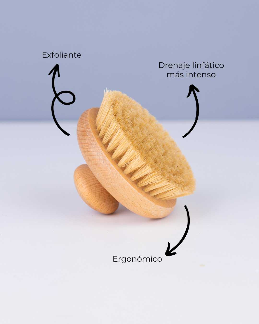 Cepillo de Madera Exfoliante Dry Brush - Montber Professional Brand