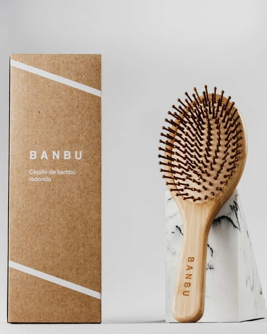 Bamboo Wooden Hair Brush | Natural Eco Detangler – Montber Professional ...
