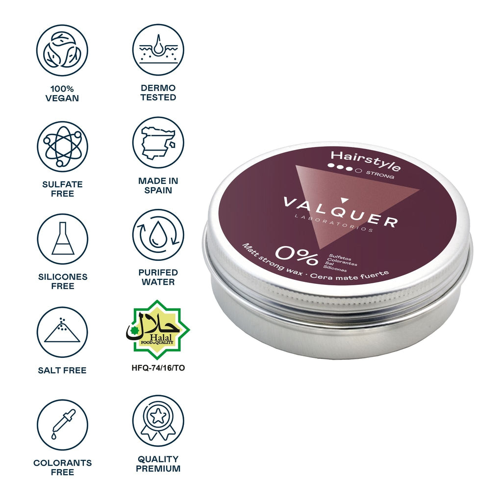 Cera capilar mate fuerte - 100 ml - Montber Professional Brand