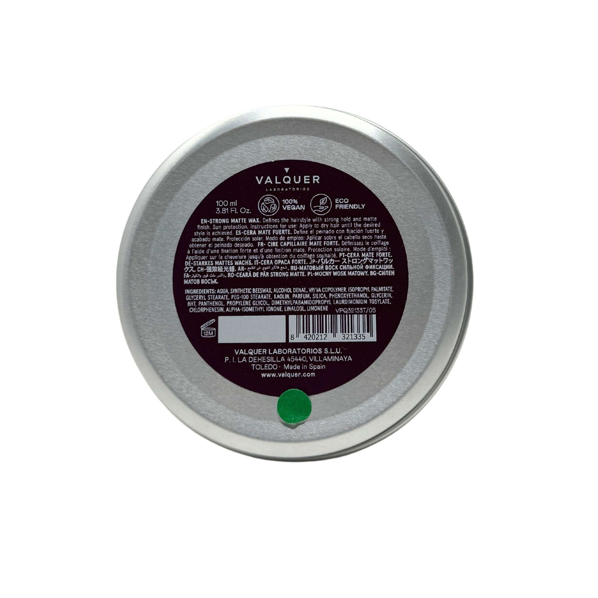 Cera capilar mate fuerte - 100 ml - Montber Professional Brand