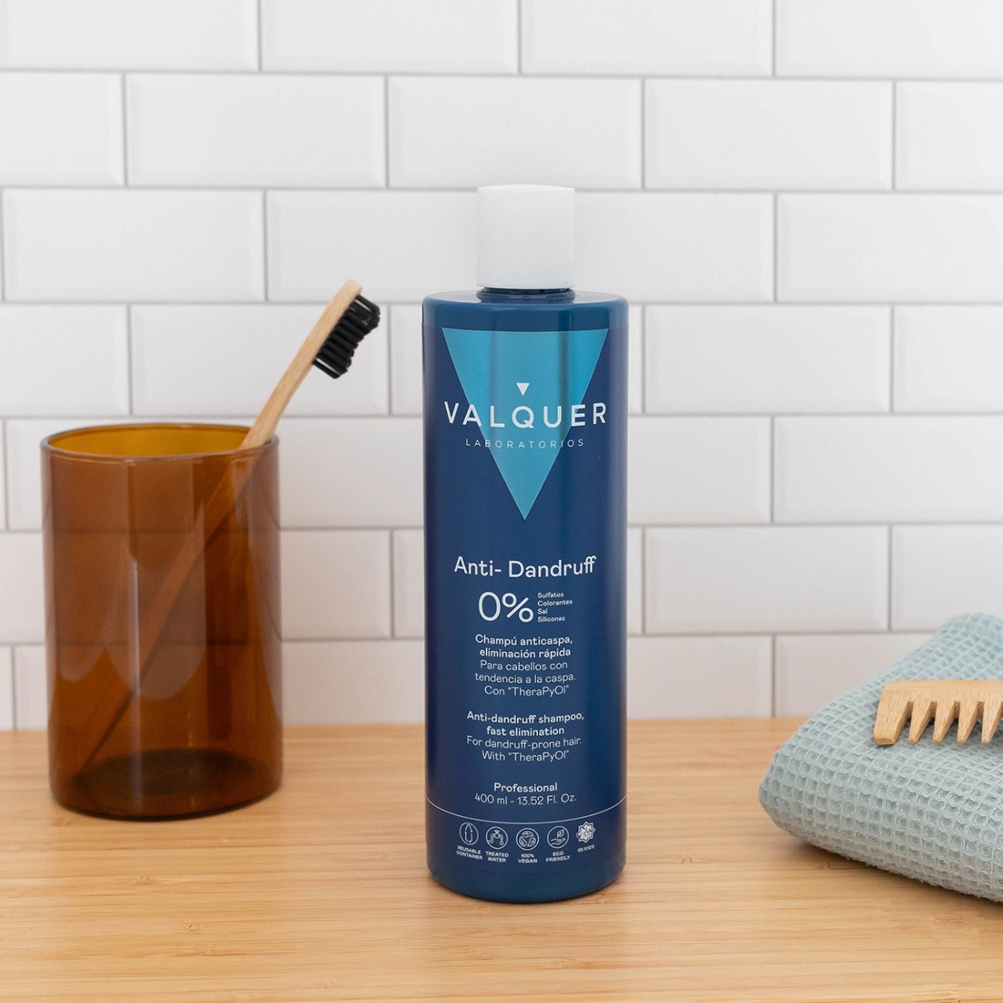 Champú Anticaspa - 0% Sin Sulfatos ni sal - Montber Professional Brand