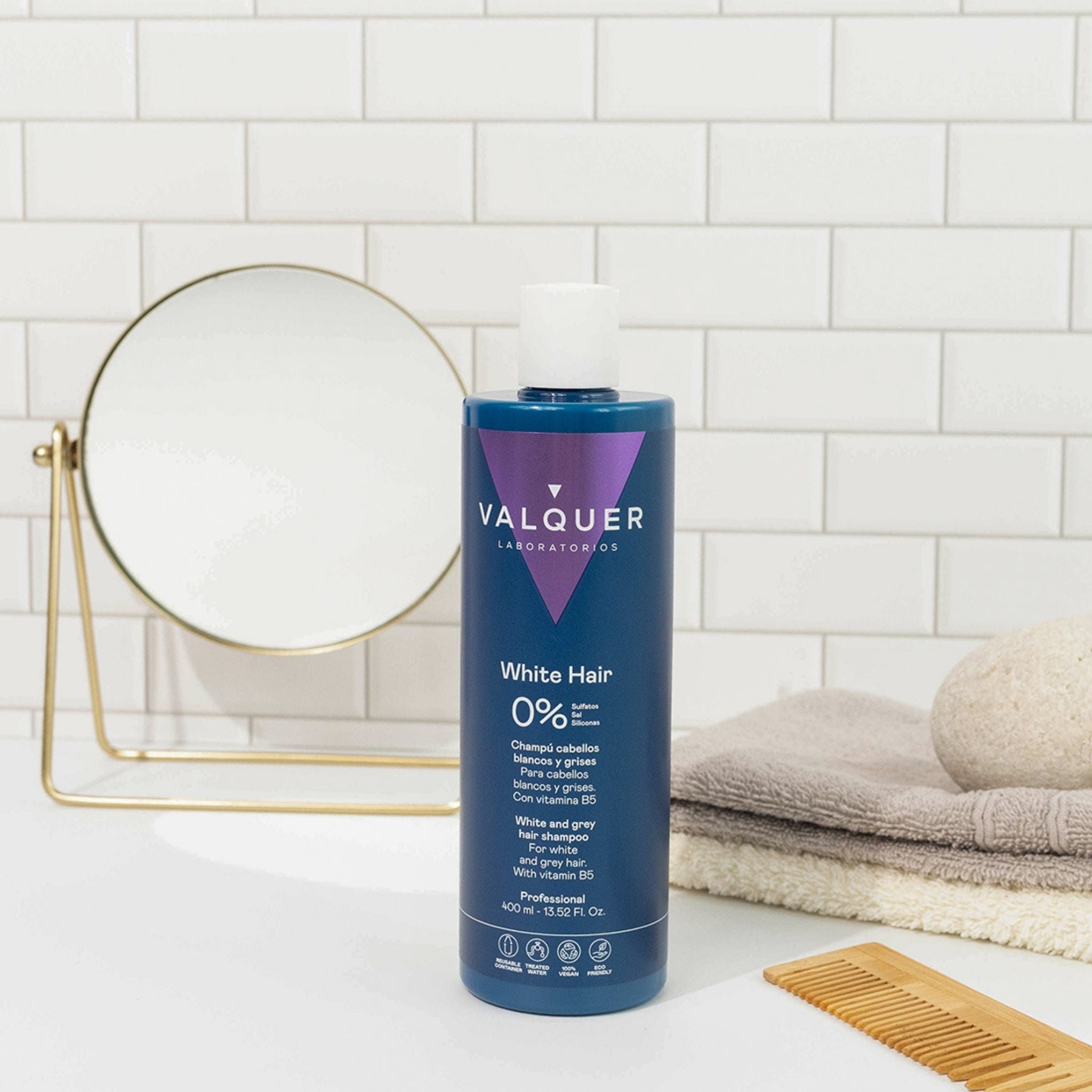 Champú cabello Blanco y Gris - 0% Sin Sulfatos - Montber Professional Brand