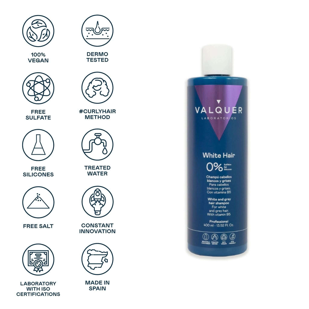 Champú cabello Blanco y Gris - 0% Sin Sulfatos - Montber Professional Brand