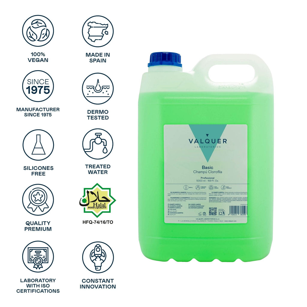 Champú clorofila - 5000 ml - Montber Professional Brand