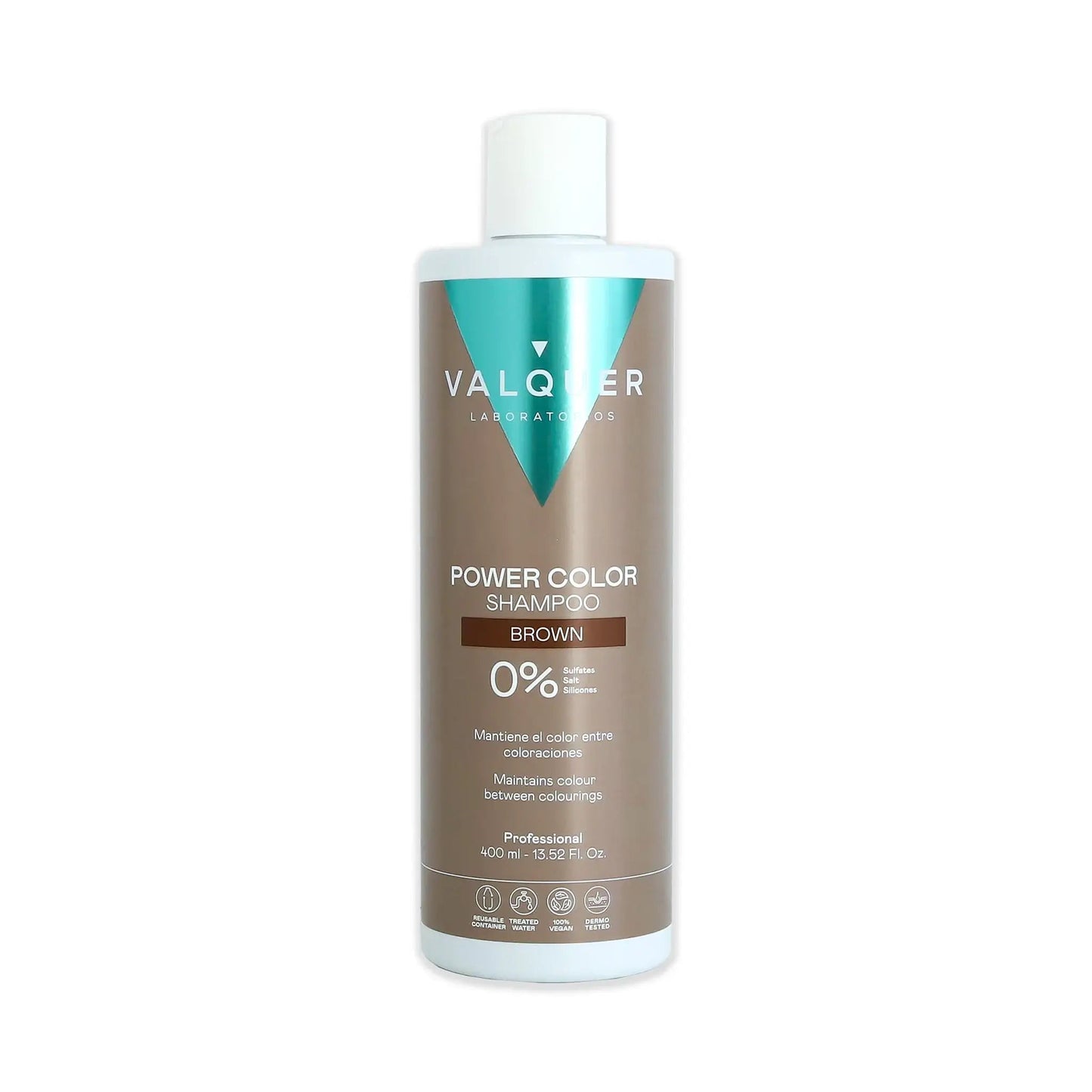 Champú color Castaño - Power Color - 400 ml - Montber Professional Brand